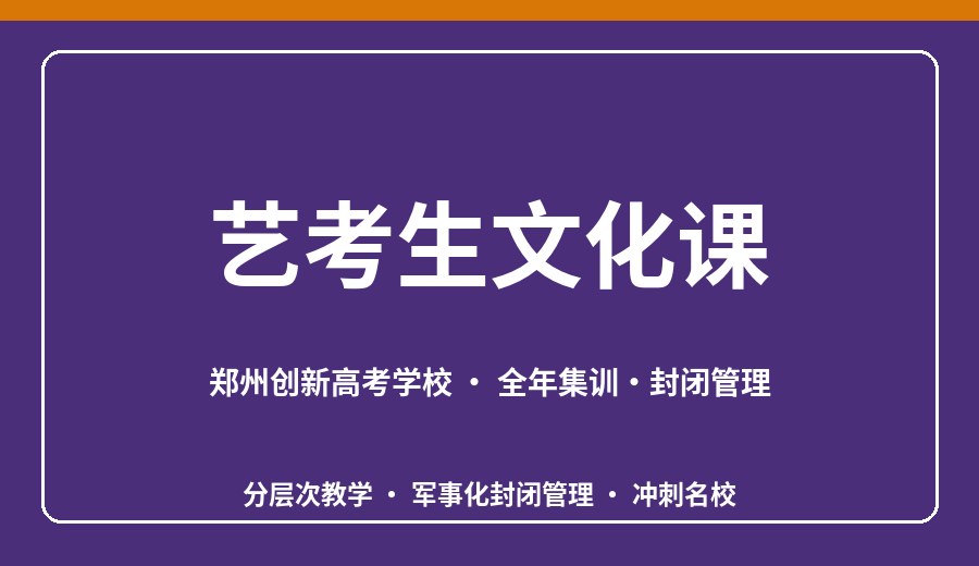 郑州艺考生文化课冲刺班