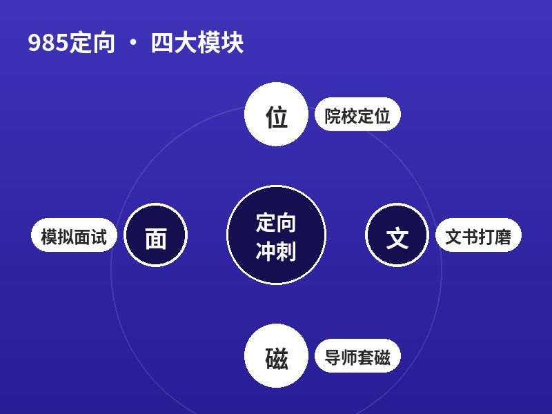 985定向 · 四大模块