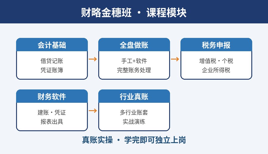 武汉财略金穗班课程模块