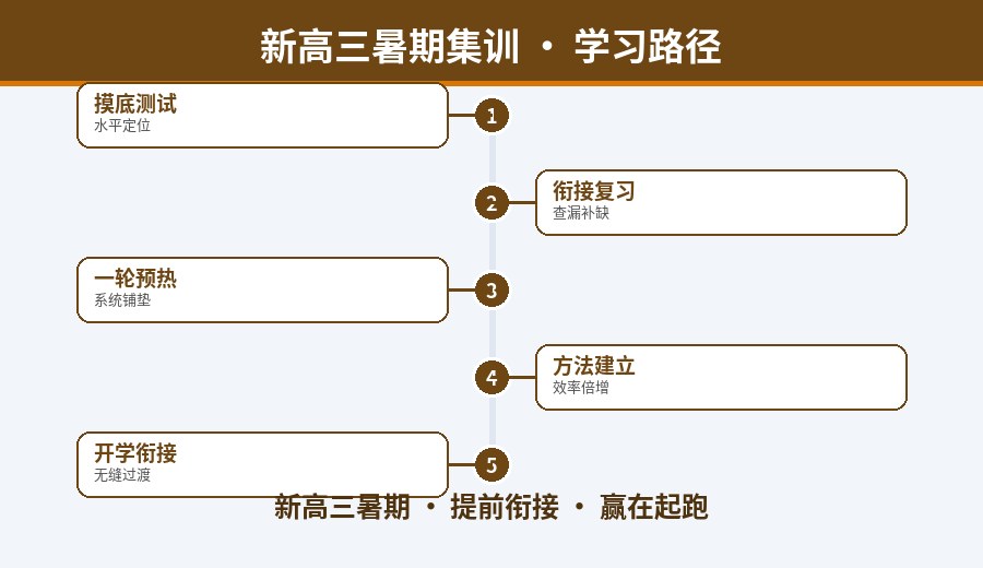 郑州新高三暑期集训班学习路径